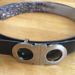 Salvatore Ferragamo reversible Gancini leather belt